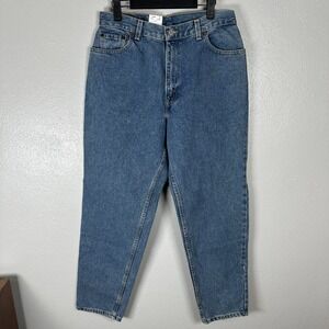 NEW Vintage Levi's 550 Jeans Relaxed Fit Tapered Leg Womens 12Short Medium Wash